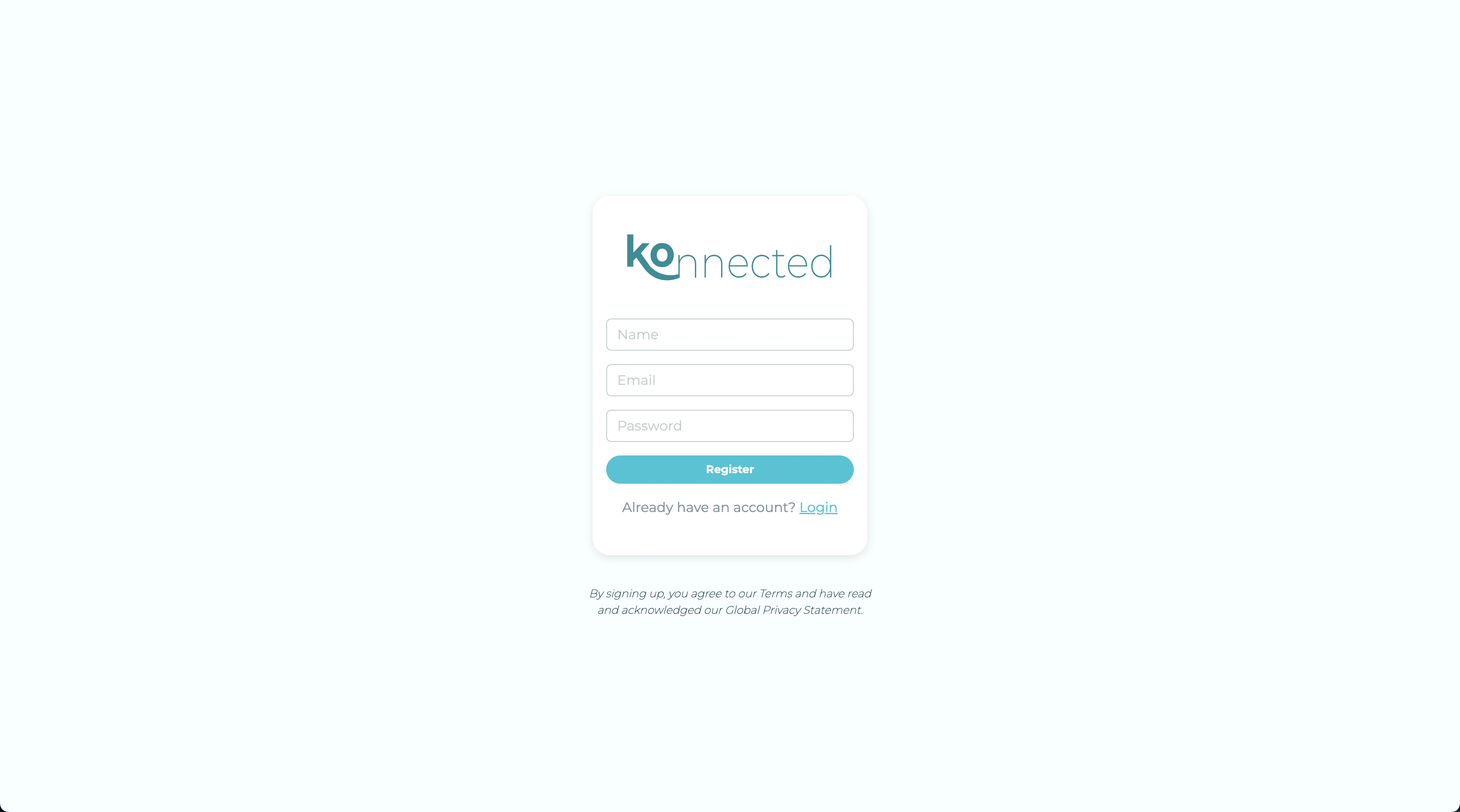 Screenshot of Konnected website